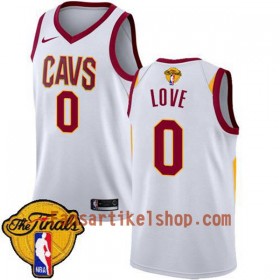 NBA Cleveland Cavaliers Trikot Kevin Love 0 2018 NBA Finals Patch Nike Weiß Swingman - Herren